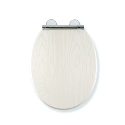 Croydex White Oak Flexi Fix Toilet Seat Soft Close Quick Release