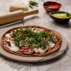 Typhoon Pizza Stone With Serving Rack 13"