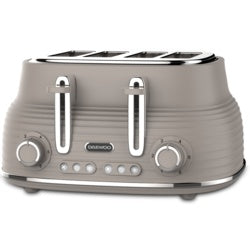 Daewoo Sienna 4 Slice Toaster Taupe