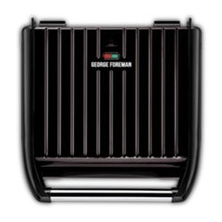 George Foreman Large Steel Grill Black