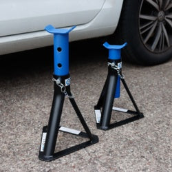 Streetwize Pair of Adjustable Fixed Base Axle Stands