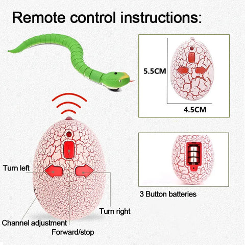 RC Remote Control Snake Toy For Cat