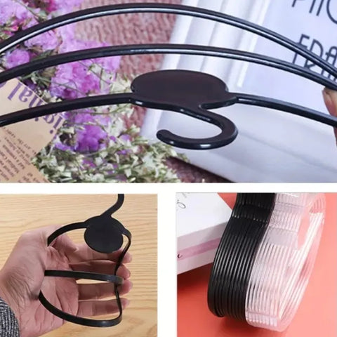 10Pcs Oval Scarf Shawl Tie Holder Circle Shape Coat Hanger