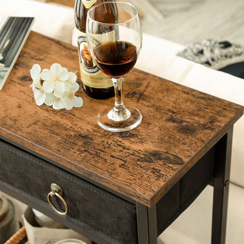 Console Table With 2 Drawers And Shelves Entrance Sofa Table