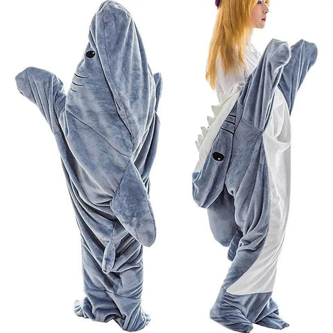 Shark Blanket Super Soft Cozy Flannel Hoodie Shark Sleeping Bag