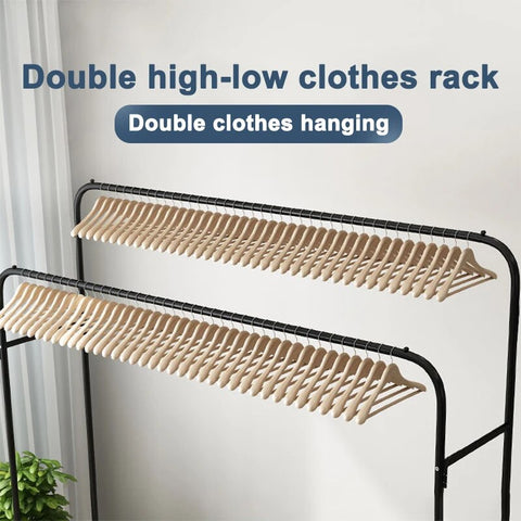 Double Hanging Rails for Clothes