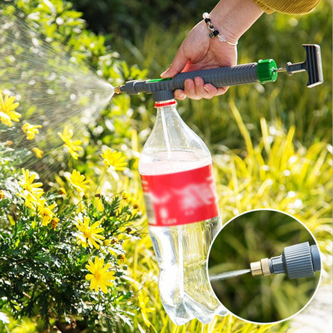 High Pressure Air Pump Manual Sprayer Adjustable Drink Bottle