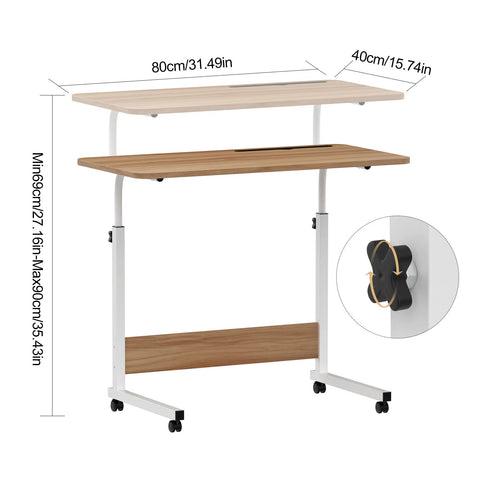 Adjustable & Moveable Computer Desk