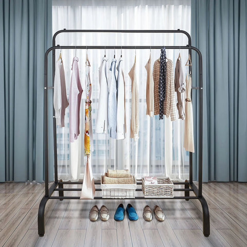 Double Hanging Rails for Clothes