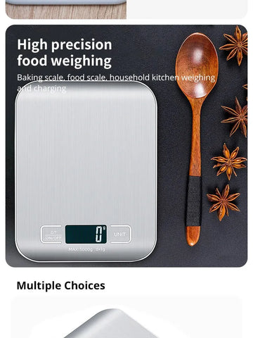 5kg/10kg Rechargeable Stainless Steel Electronic Scales