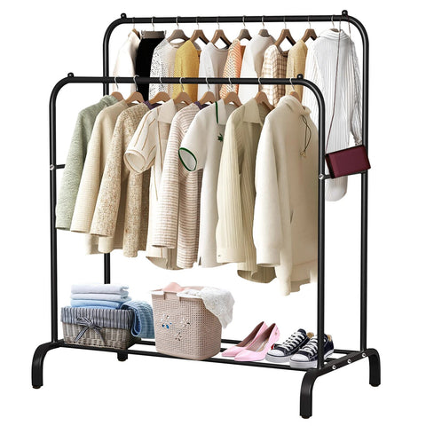 Double Hanging Rails for Clothes