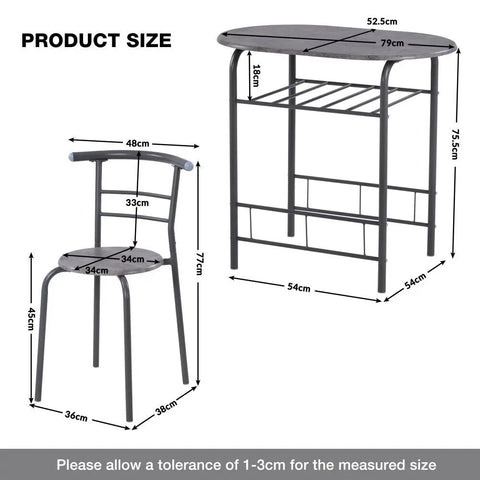 3-Piece Dining Table & Chair