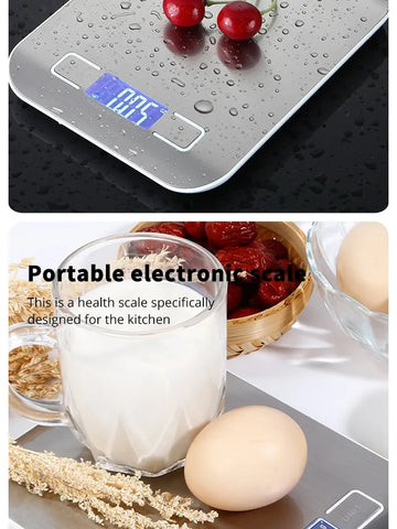 5kg/10kg Rechargeable Stainless Steel Electronic Scales