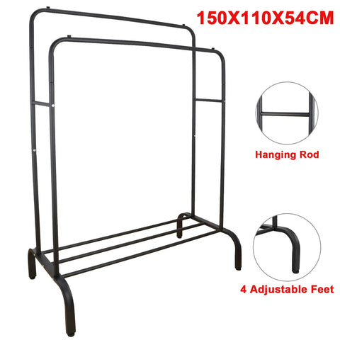 Double Hanging Rails for Clothes